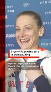 Bryony Page wins gold in trampolining