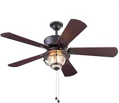 Harbor breeze ceiling fans review: Amazon Com Harbor Breeze Merrimack Ii 52 In Matte Bronze Led Indoor Outdoor Ceiling Fan With Light Kit 5 Blade Kitchen Dining