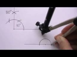 A vector pointing to the 'upper left' is at a 135 degree angle and so on. Constructing An Angle Of 90 Degrees Youtube