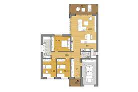 3 bedroom house plan l shape. Plan Of L Shaped House Bungalow L135 Djs Architecture