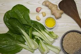 Chou Pak Choi Saute Au Wok Line Lisbonne Et Cie Recette Chou Pak Choi Cuisine Au Wok Recette Pak Choi
