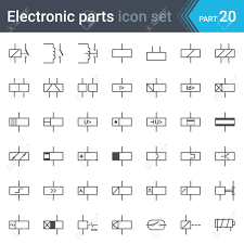 A schematic, or schematic diagram , is a representation of the elements of a system using abstract, graphic symbols rather than realistic pictures. Complete Set Of Electric And Electronic Circuit Diagram Symbols Royalty Free Cliparts Vectors And Stock Illustration Image 95298132