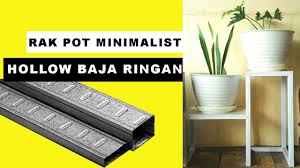 Top 10 ide rak bunga dari besi. Rak Pot Minimalist Hollow Baja Ringan Diy Tiered Plant Stand Rack Youtube