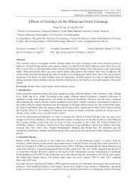 Malaysia also has many holidays celebrated only in a few states or even in one state. Http Www Ccsenet Org Journal Index Php Ijbm Article Download 55181 30366