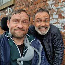 ITV Coronation Street's Peter Ash praised as he's seen soaked with co-star 