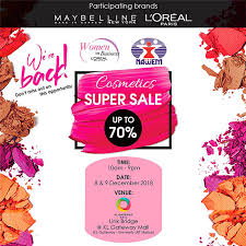 Encontre imagens stock de subang jaya malaysia 8 december 2018 em hd e milhões de outras fotos, ilustrações e imagens vetoriais livres de direitos na coleção da shutterstock. 8 9 Dec 2018 L Oreal Maybelline Cosmetics Super Sale At Kl Gateway Mall Link Bridge By Nawem Everydayonsales Com