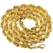 5% coupon applied at checkout. Solid 14k Yellow Gold Mens Rope Chain 7 Mm 24 26 28 30 Inches