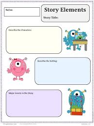 Ms Word Common Core Graphic Organizer Story Elements K