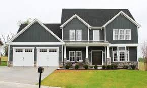 Black And Grey Houses Really Dark Grey Siding With White Trim And Black Roof Gray House Exterior House Exterior Blue House Exterior
