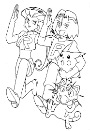 Misty Team Rocket Coloring Home