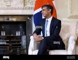 Britains Prime Minister Rishi Sunak meets with Kuwaits Crown Prince  Sheikh Meshal Al-Ahmad Al-Jaber Al-Sabah, not seen, at 10 Downing Street,  in London, Britain, Tuesday Aug. 29, 2023. (Hollie AdamsPool via AP