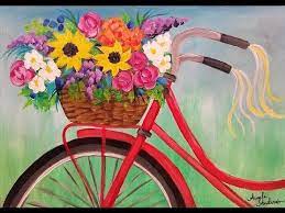 Check spelling or type a new query. Giveaway Easy Flower Basket Bike Acrylic Painting Tutorial Live Spring Floral Beginner Lesson Youtube Painting Bicycle Painting Spring Painting