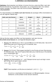 Stellenwerttafel dezimalzahlen vorlage pdf / mathematik: 1 Definition Von Dezimalzahlen Pdf Free Download