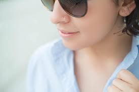 24G Micro Thin Rose Gold Nose Ring Hoop pou Fi Haiti