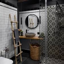 Small Industrial Bathroom Designs Google Search Industrial Bathroom Design Round Mirror Bathroom Bathroom Mirror