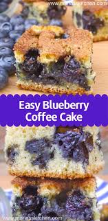 Bisquick Blueberry Coffee Cake Sour Cream Easy Blueberry Coffee Cake Recipe Maria S Kitchen Coffee Cake Recipes Easy Blueberry Coffee Cake Recipe Easy Cake Recipes