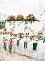 Florida Citrus Wedding By Clary Pfeiffer Photography Southern Weddings Wedding Reception Table Decorations Citrus Wedding Wedding Stage Decorations