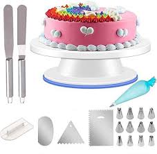 Plateau A Gateaux Yibak 20pcs Decoration De Gateaux Plateau Tournant Fournitures Gateau Decoration Gateau Gateau Plateau Tournant