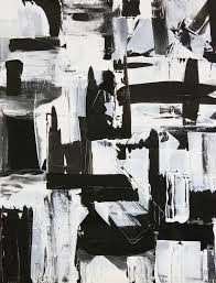 Black And White Nyc Art Nyc Painting Abstract Expressionism Painting Black Canvas Paintings Flower Art Painting