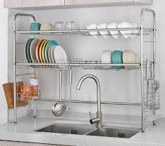 4 out of 5 stars, based on 3 reviews 3 ratings current price $35.99 $ 35. Over The Sink Dish Drying Rack And Storage Area Drying Rack Kitchen Kitchen Rack Kitchen Cutlery