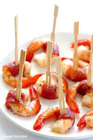 Prosciutto, baby mozzarella and fresh fig skewers: Shrimp Appetizer Skewers