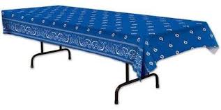 Bandana Table Cover Walmart Com In 2020 Western Theme Party Plastic Table Covers Western Theme Party Decorating Ideas
