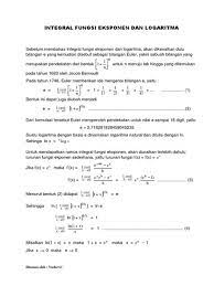 Jan 20, 2019 · penyelesaian integral fungsi logaritma alami atau ln. Contoh Soal Integral Logaritma Natural Contoh Soal Dan Jawaban Derivatif Ilmusosial Id Kumpulan Rumus Soal Integral Dan Contoh Soal Integral