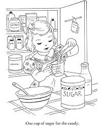 Winter Season Coloring Page Baking Cookies Vintage Coloring Books Coloring Pages Coloring Books