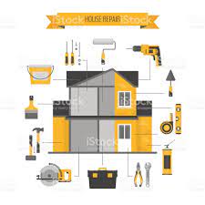 House Repair Infographics Hand Tools For Home Renovation And Home Repair Home Renovation Renovations
