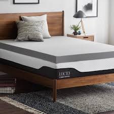 Lucid Mattress In 2020 Memory Foam Mattress Topper Bamboo Mattress Mattress Topper