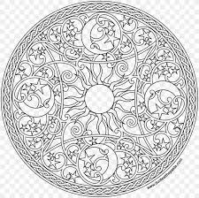 Did you know that thanks to the benefits of adult coloring, stress and anxiety levels can be lowered ? Mandala Coloring Book Vajra Png 1600x1600px Mandala Adult Area Black And White Book Download Free