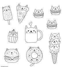 8 Luxe De Chat Dessin Kawaii Collection En 2020 Coloriage Kawaii Coloriage Dessin Kawaii