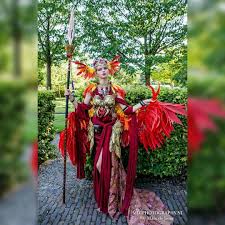 Diy Phoenix Costume Maskerix Com In 2020 Phoenix Costume Halloween Costumes Bird Costume