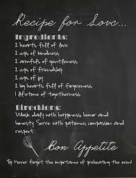 Recipe For Love Printable Anniversary Quotes Wedding Verses Wedding Playlist Reception