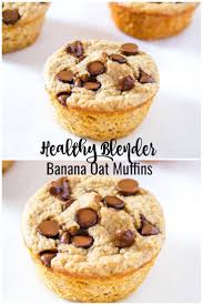 Healthy Banana Oatmeal Chocolate Chip Muffins Are A Great Option For A Healthy Breakfast Muffin Banane Avoine Muffins De Bananes Sains Muffins Pepite Chocolat