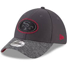 Black 49ers Hat New Era Youth San Francisco 49ers New Era Graphite Popped Shadow 39thirty Flex Hat Gorras