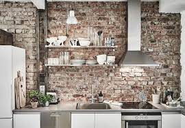 Elegant brick backsplash kitchen presented. Trendy Brick Backsplash Kitchen Ideas For Your Modern Home