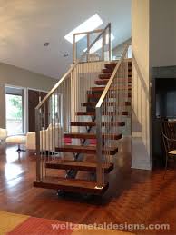 The beautiful wall would also add thermal mass to keep a more constant temp. Interior Stairs Railings And Guardrails Contemporary Style Weltz Custom Metal Designs