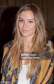 Emma Morrison of Vogue front row at Josie Natori