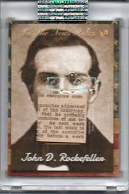 2018 Super Break The Bar Mementos NEWSPAPER RELIC John D Rockefeller #d 1/1 