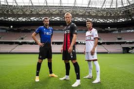 Ogc nice is one of the most successful football clubs in france with four national champion titles in addition to three coupe de france victories. Ogc Nice 20 21 Home Away Third Kits Released Footy Headlines