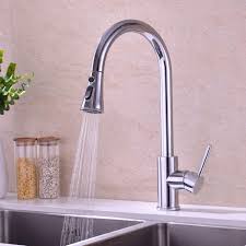 Best kitchen sink faucets 2018 dodge. Perfect Lzd Kitchen Sink Faucet Chrome Commercial High Arc Single Handle Pull Out And Pull Down Lead Free Stainless Steel Kitchen Sink Faucet With Pause Function Tools Home Improvement 100 Price Guarantee