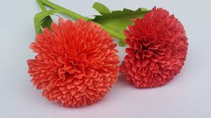 You now have an easy flower made of card. Colors Paper Diy Paper Craft How To Make Beautiful Round Paper Stick Flower Easy Paper Flower Tutorial