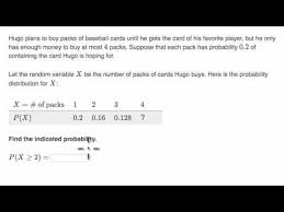 Probability With Discrete Random Variable Example Video Khan Academy