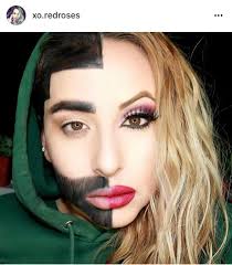 I've done half man/half woman before...but I'll be doing it again for WACKY  WEDNESDAY with a twist!!! See you guys at 7pm PST!!! ❤️