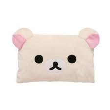 Korilakkuma Rilakkuma Pillow Cushion Face Plush Relax Cute Bear White San X Rare Animal Throw Pillows Plush Throw Pillows Cute Pillows