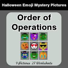 The worksheets are available both in pdf and html formats (html is editable) and can be customized in multitudes of ways. Halloween Math Order Of Operations Color By Number Math Mystery Pictures