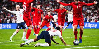 Raheem sterling reacts to controversial penalty in england's victory over denmark. 7rdzxwxv9xsnhm