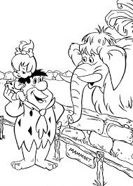 When we think of october holidays, most of us think of halloween. Fred Take Pebbles To See Mammoth In The Flintstones Coloring Page Coloring Sun