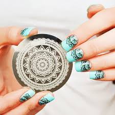 nail art schablone plates stamping nagel tattoo stamp stempel diy diynaildesigns mandala nails flower nail designs diy nail designs